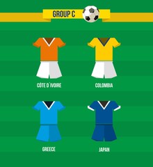 Brazil Soccer Championship 2014 Group C team