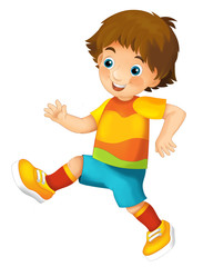 Cartoon character - isolated - training sport - illustration for children