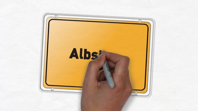 Albstadt Ortseingangsschild Ortsschild Ortseingang Stadt