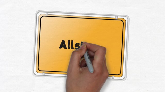 Allestedt Ortseingangsschild Ortsschild Ortseingang Stadt