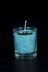Beautiful Color Candle in Glass
