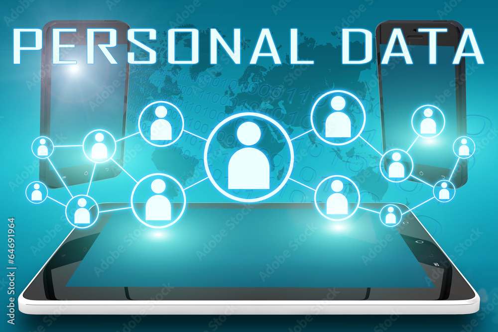 Wall mural Personal Data