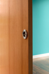 Obraz premium Detail shot of door without handle