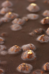 Dark chocolate close-up