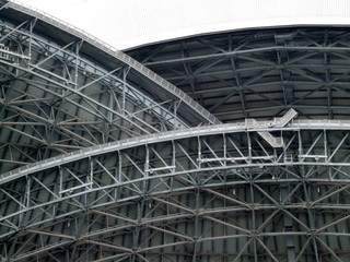 Low angle view of structure of a stadium, Toronto, Ontario, Cana