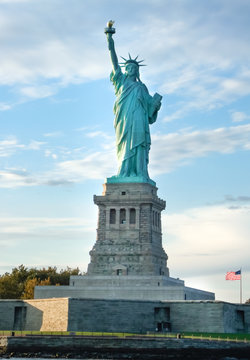 Low angle view of a statue, Statue of Liberty, Liberty Island, N
