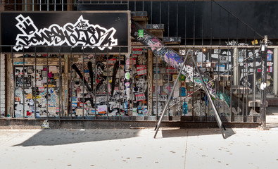 Posters on the wall, Toronto, Ontario, Canada