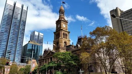 Selbstklebende Fototapeten Sydney Town Hall © aure50