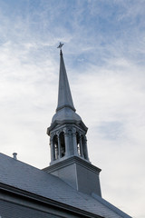 Low angle view of a church, Quebec, Canada