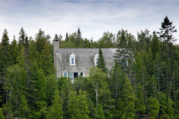 Fototapeta premium House in a forest, Tobermory, Ontario, Canada