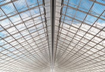 Ceiling of an airport, Benito Juarez International Airport, Mexi