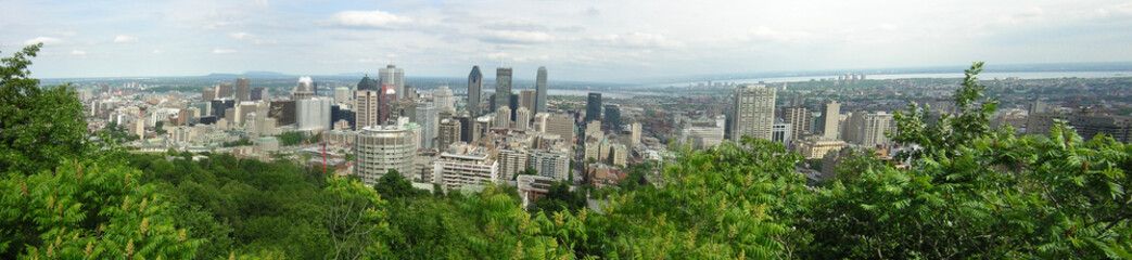 Fototapeta na wymiar Skyscrapers in a city, Montreal, Quebec, Canada