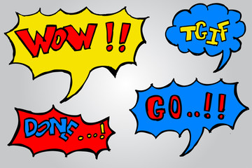 hand draw Sketch, Bubble Talk