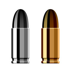 vector weapon gun bullet cartridge - obrazy, fototapety, plakaty