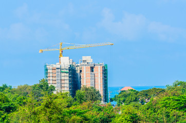 Fototapeta premium Crane construction