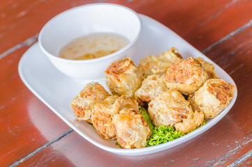 Fried crab shell