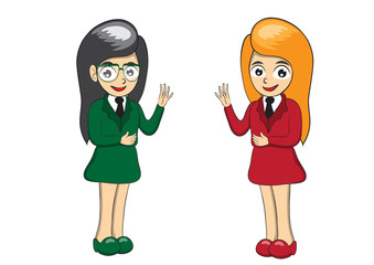 Illustration of character of business butifull women