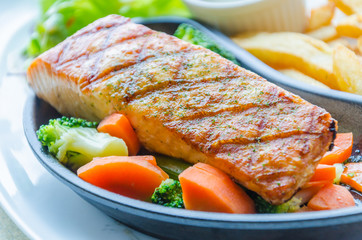Salmon grilled