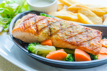 Salmon grilled