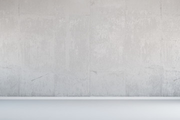 Weiße Wand aus Beton