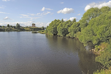 River landscape in summer
