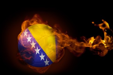 Fire surrounding bosnia ball