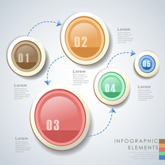  flow chart infographic elements