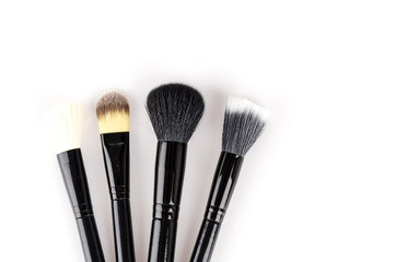 Makeup brush isolated white background