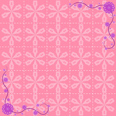 Flower pattern background design