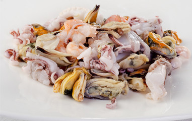 Raw Mixed seafood