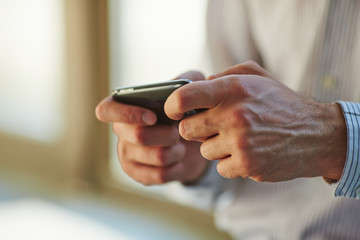 man using mobile phone