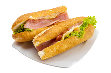 Ham and cheese sandwich
