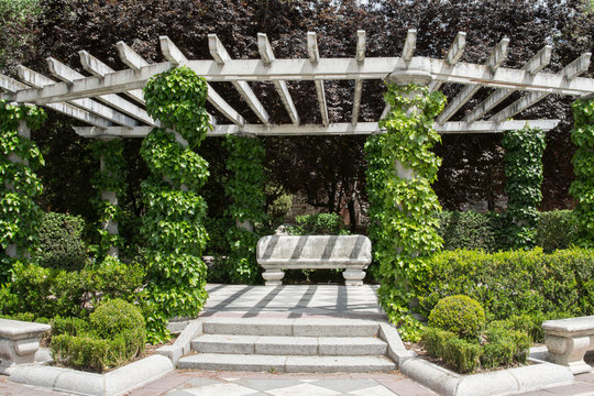 Garden of Cecilio Rodriguez, Retiro Park, Madrid (Spain)