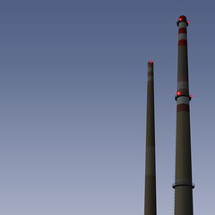 Factory chimneys