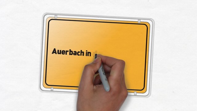 Auerbach in der Oberfalz Ortseingangsschild Ortseingang Stadt