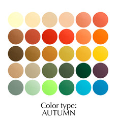 seasonal color palette for autumn