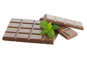 Closeup detail of chocolate