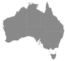 オーストラリアの地図