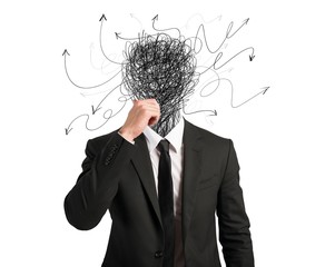 Confused businessman