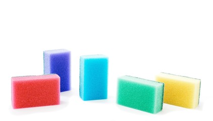 Colored sponges