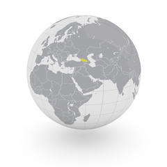 Mappamondo Asia Georgia