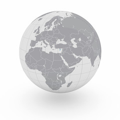 Mappamondo Europa Cipro