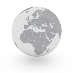 Mappamondo Europa Bosnia