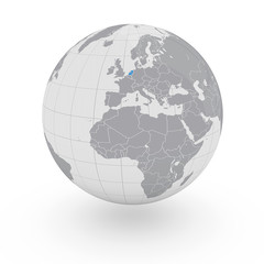 Mappamondo Europa Olanda