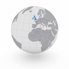 Mappamondo Europa Gran Bretagna