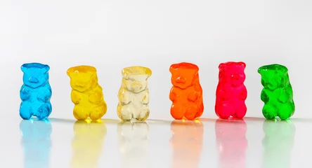 Crédence de cuisine en verre imprimé Bonbons Gummy bears