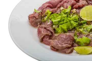 Beef carpaccio