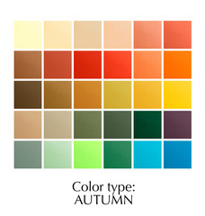 seasonal color palette for autumn