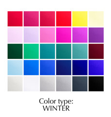 seasonal solor analysis for winter type