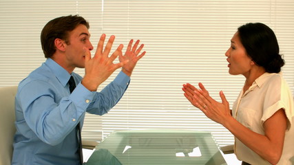 Business partners having an argument